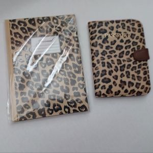 Leopard notebook (sealed) & Passport cover (unused)